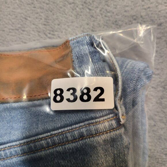 Arizona Jeans Womens 29 Blue Classic Straight Leg Distressed Stretch Denim - Picture 11 of 11